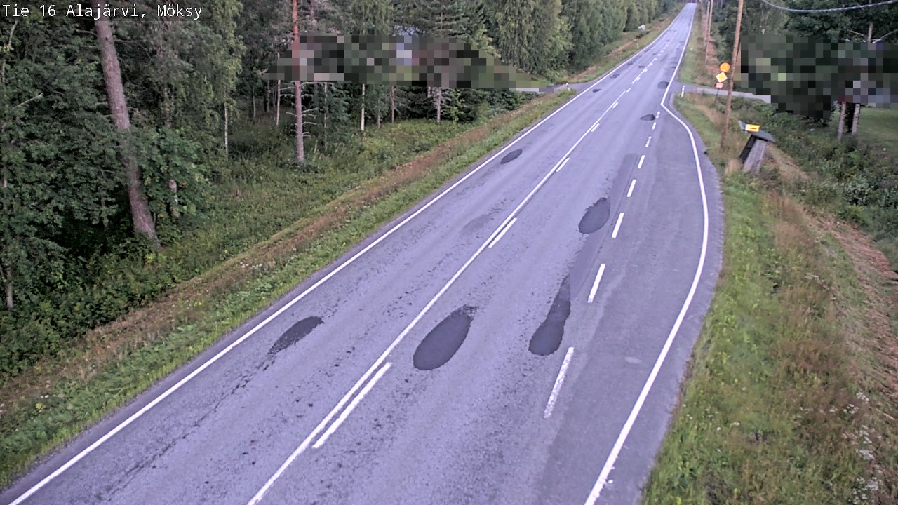 Weather Camera Image Road 16 Alajärvi, Möksy, Alajärvi, Etelä-Pohjanmaa