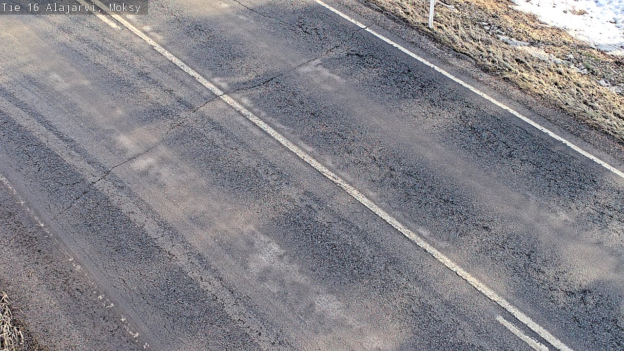 Weather Camera Image Väg 16 Alajärvi, Möksy, Alajärvi, Etelä-Pohjanmaa