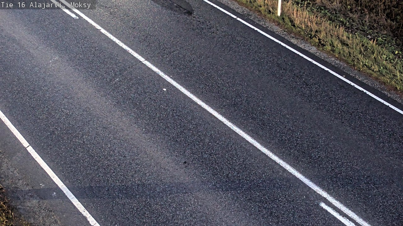 Weather Camera Image Väg 16 Alajärvi, Möksy, Alajärvi, Etelä-Pohjanmaa