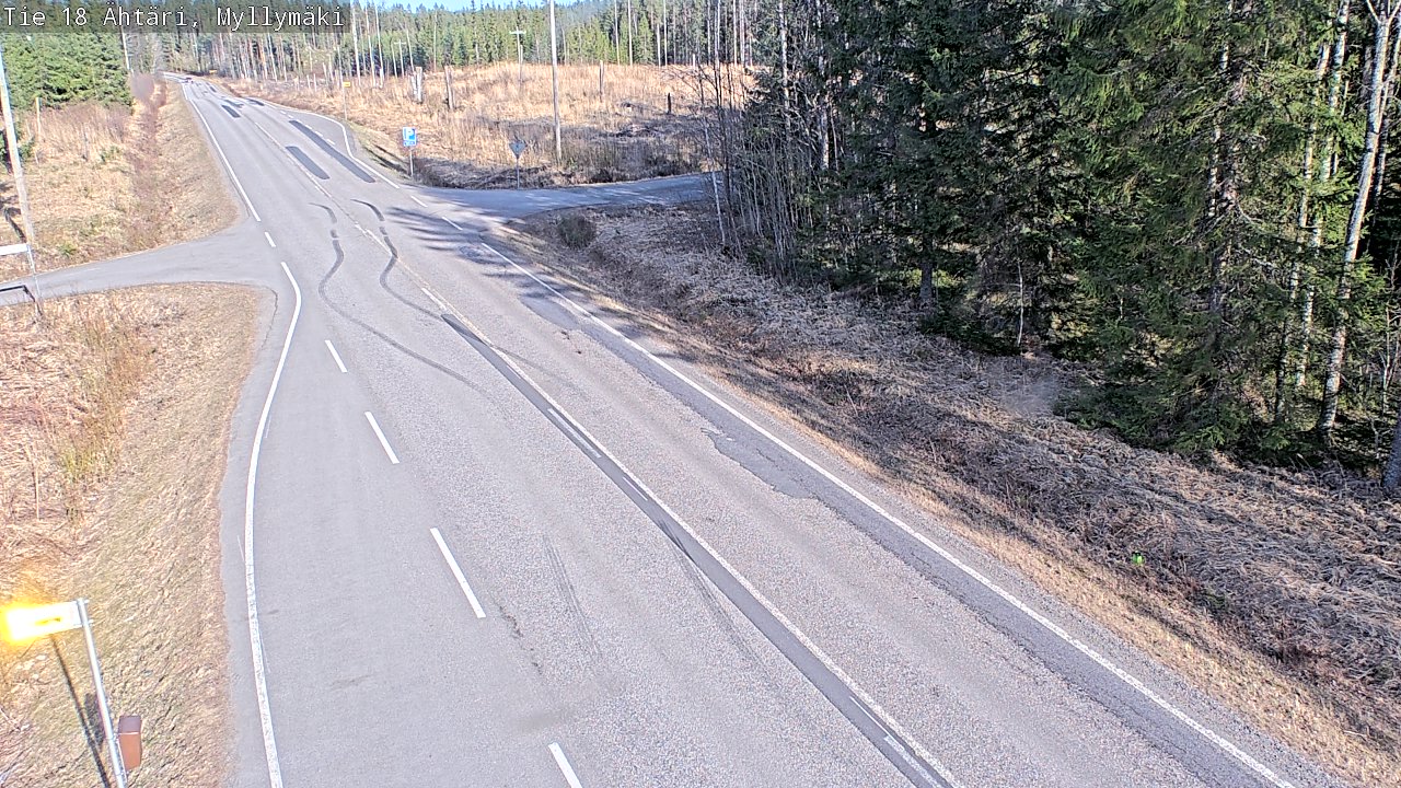 Weather Camera Image Road 18 Ähtäri, Myllymäki, Ähtäri, Etelä-Pohjanmaa