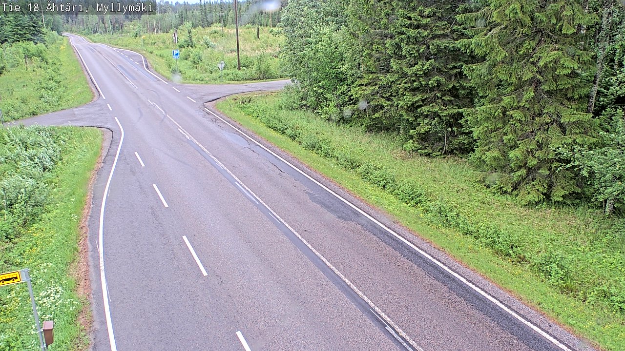 Weather Camera Image Väg 18 Etseri, Myllymäki, Ähtäri, Etelä-Pohjanmaa