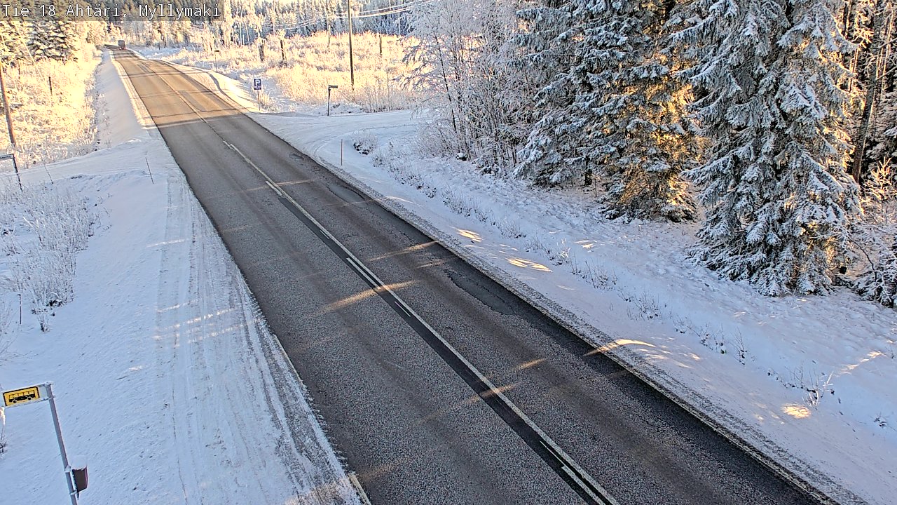 Weather Camera Image Road 18 Ähtäri, Myllymäki, Ähtäri, Etelä-Pohjanmaa