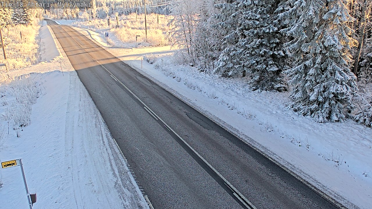 Weather Camera Image Road 18 Ähtäri, Myllymäki, Ähtäri, Etelä-Pohjanmaa