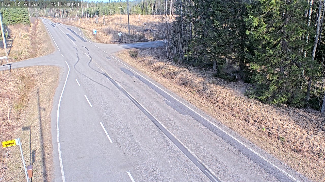 Weather Camera Image Road 18 Ähtäri, Myllymäki, Ähtäri, Etelä-Pohjanmaa