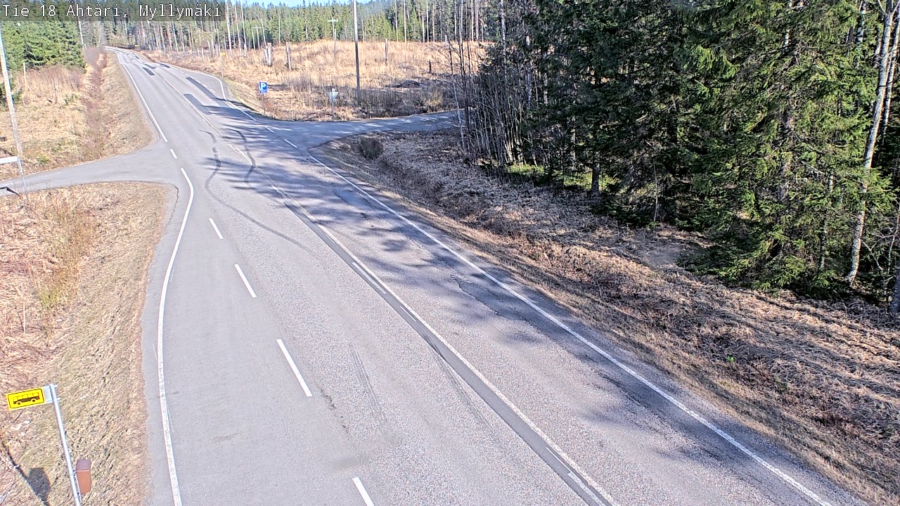 Weather Camera Image Road 18 Ähtäri, Myllymäki, Ähtäri, Etelä-Pohjanmaa