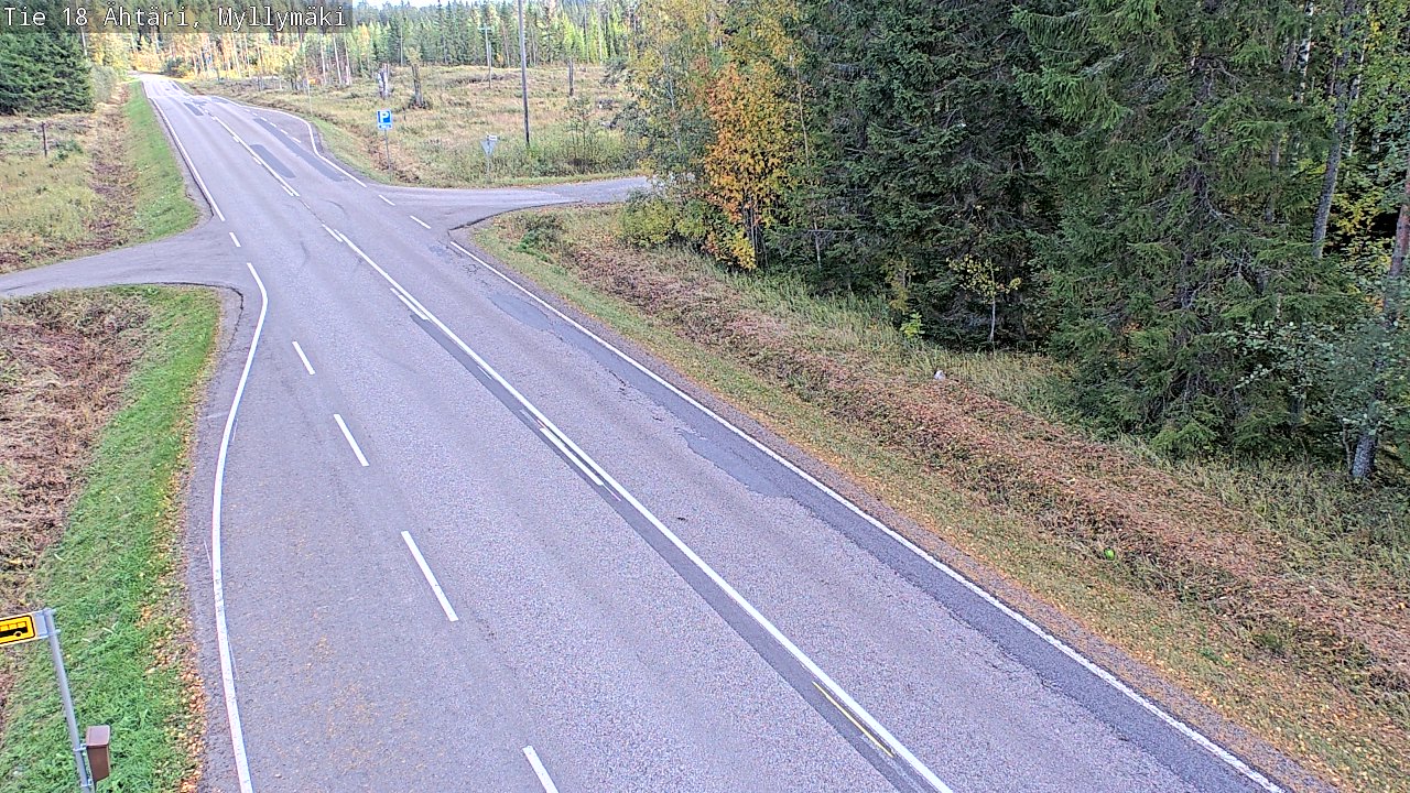 Weather Camera Image Väg 18 Etseri, Myllymäki, Ähtäri, Etelä-Pohjanmaa
