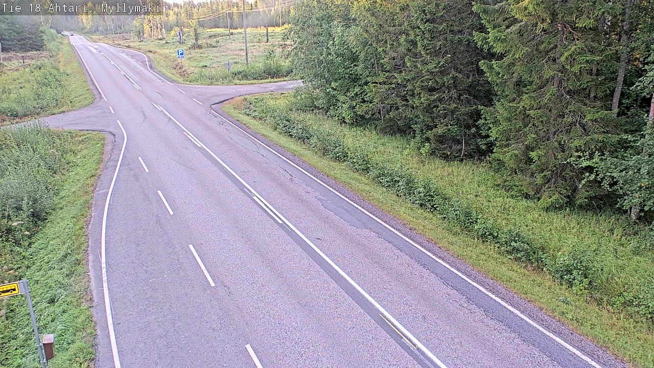 Weather Camera Image Road 18 Ähtäri, Myllymäki, Ähtäri, Etelä-Pohjanmaa