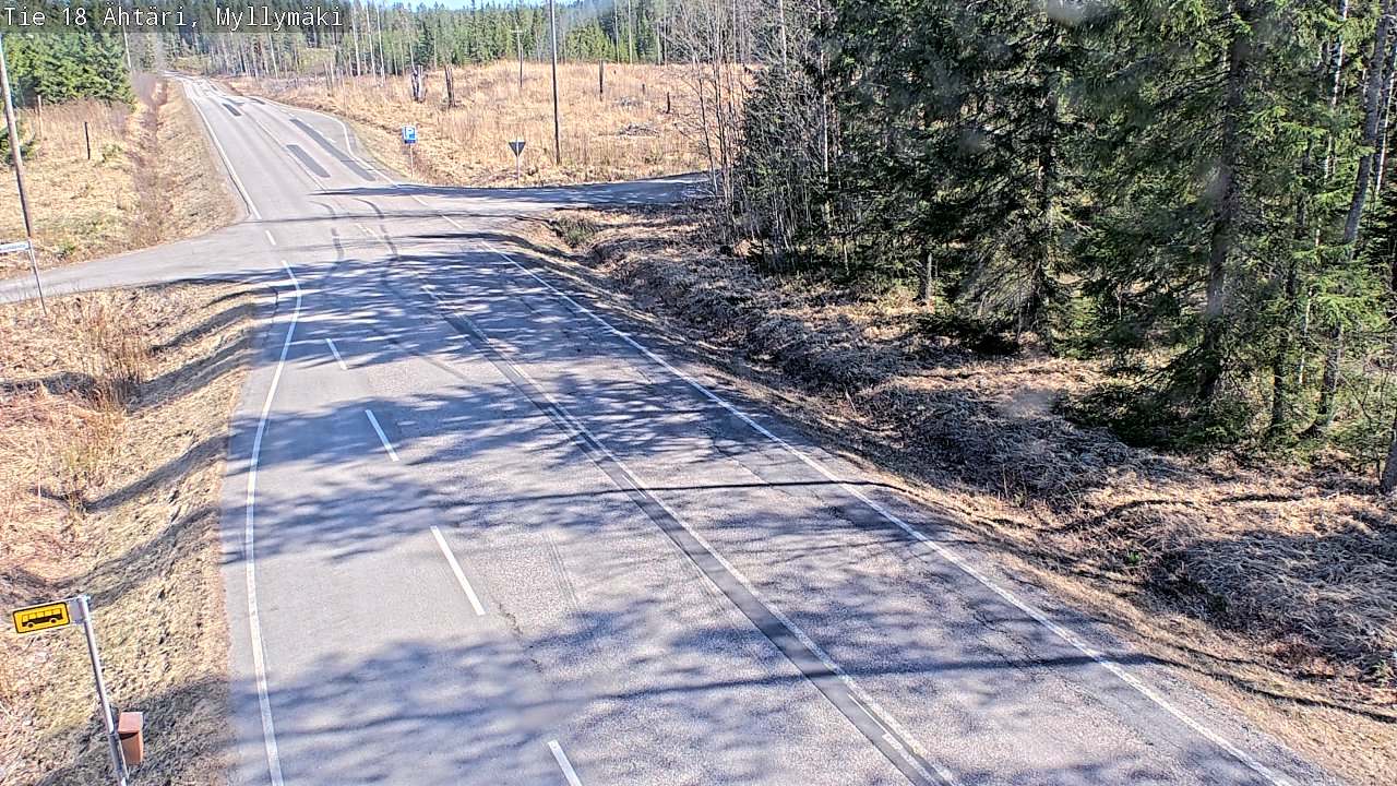 Weather Camera Image Road 18 Ähtäri, Myllymäki, Ähtäri, Etelä-Pohjanmaa