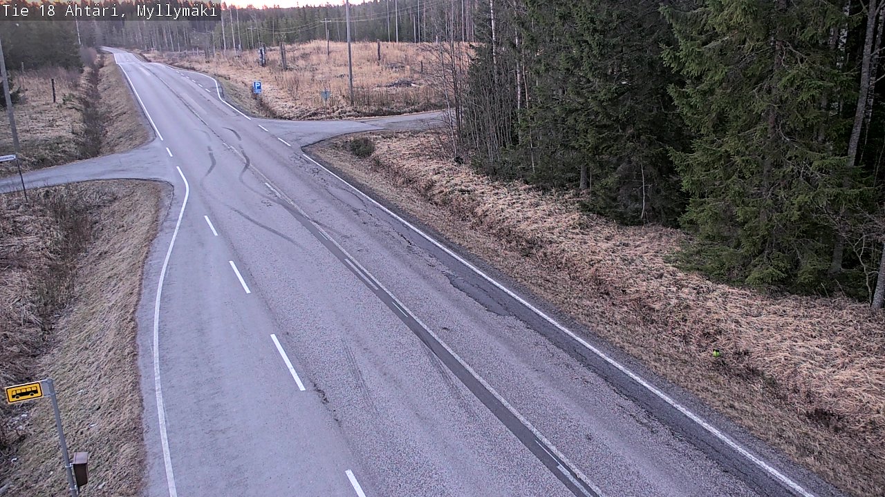 Weather Camera Image Road 18 Ähtäri, Myllymäki, Ähtäri, Etelä-Pohjanmaa