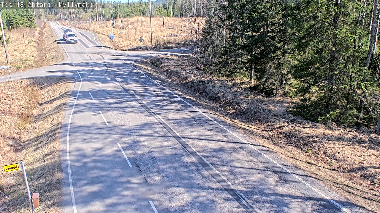 Weather Camera Image Road 18 Ähtäri, Myllymäki, Ähtäri, Etelä-Pohjanmaa