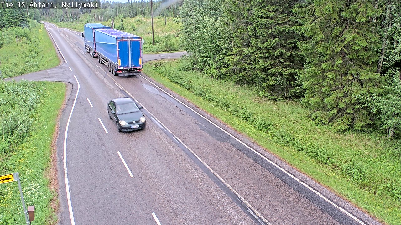 Weather Camera Image Väg 18 Etseri, Myllymäki, Ähtäri, Etelä-Pohjanmaa