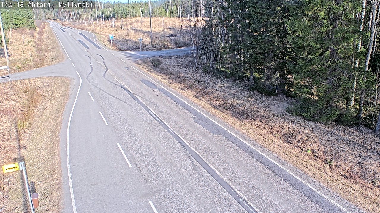 Weather Camera Image Road 18 Ähtäri, Myllymäki, Ähtäri, Etelä-Pohjanmaa