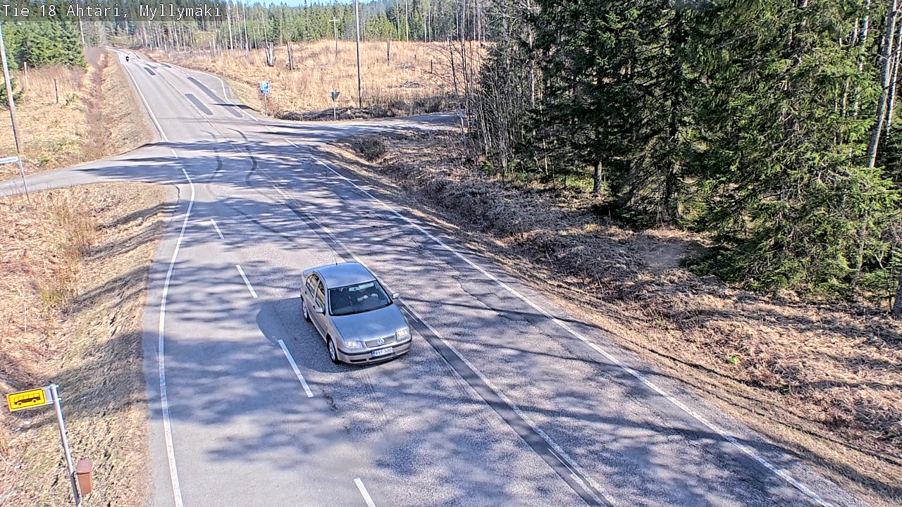 Weather Camera Image Road 18 Ähtäri, Myllymäki, Ähtäri, Etelä-Pohjanmaa