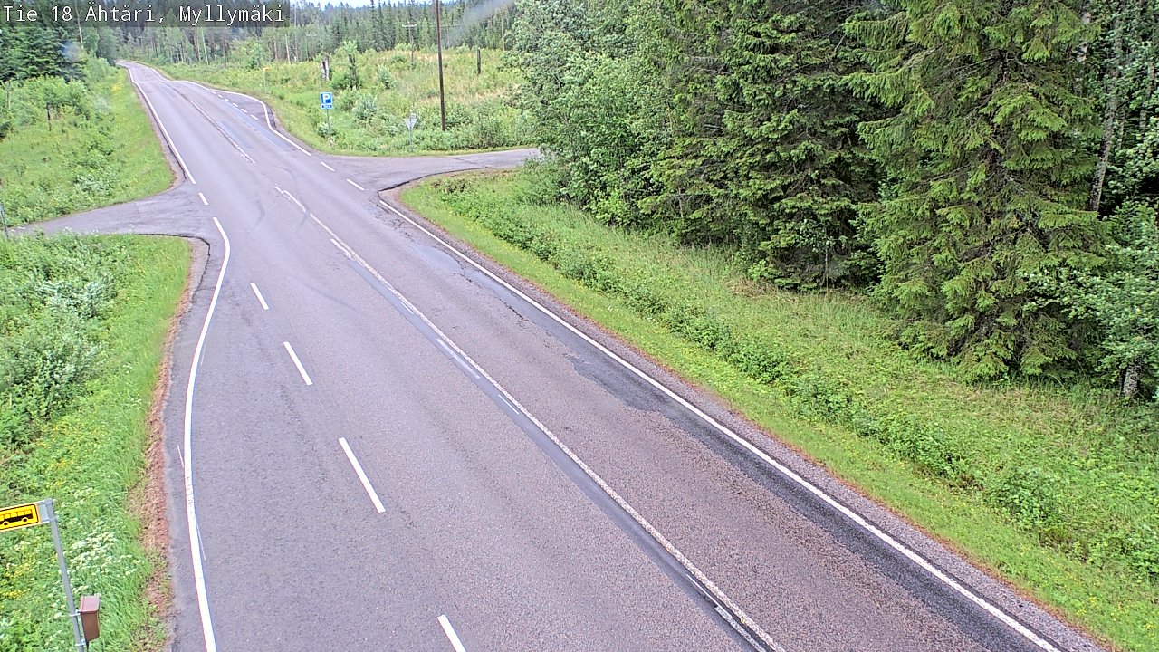 Weather Camera Image Väg 18 Etseri, Myllymäki, Ähtäri, Etelä-Pohjanmaa