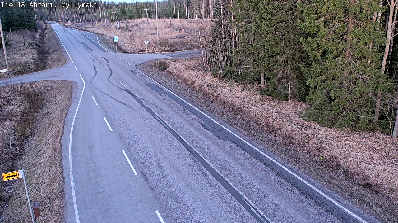 Weather Camera Image Road 18 Ähtäri, Myllymäki, Ähtäri, Etelä-Pohjanmaa