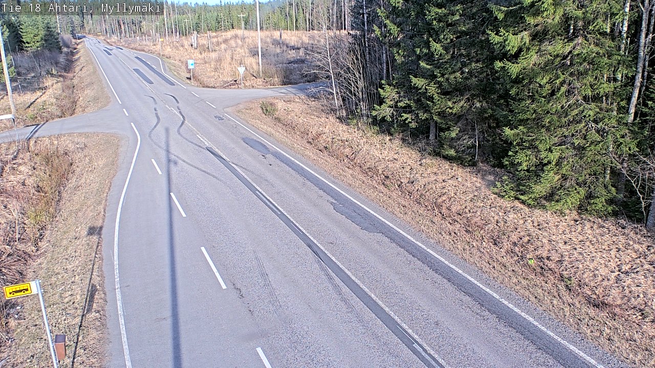 Weather Camera Image Road 18 Ähtäri, Myllymäki, Ähtäri, Etelä-Pohjanmaa