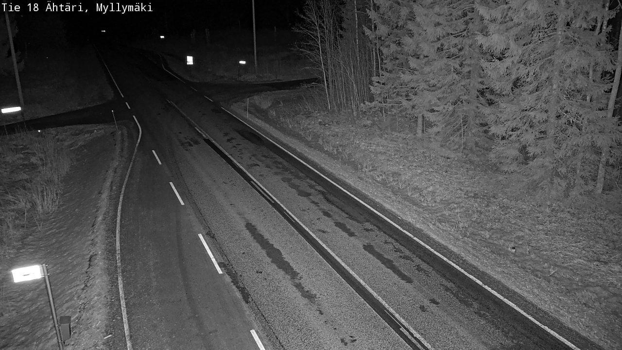 Weather Camera Image Road 18 Ähtäri, Myllymäki, Ähtäri, Etelä-Pohjanmaa