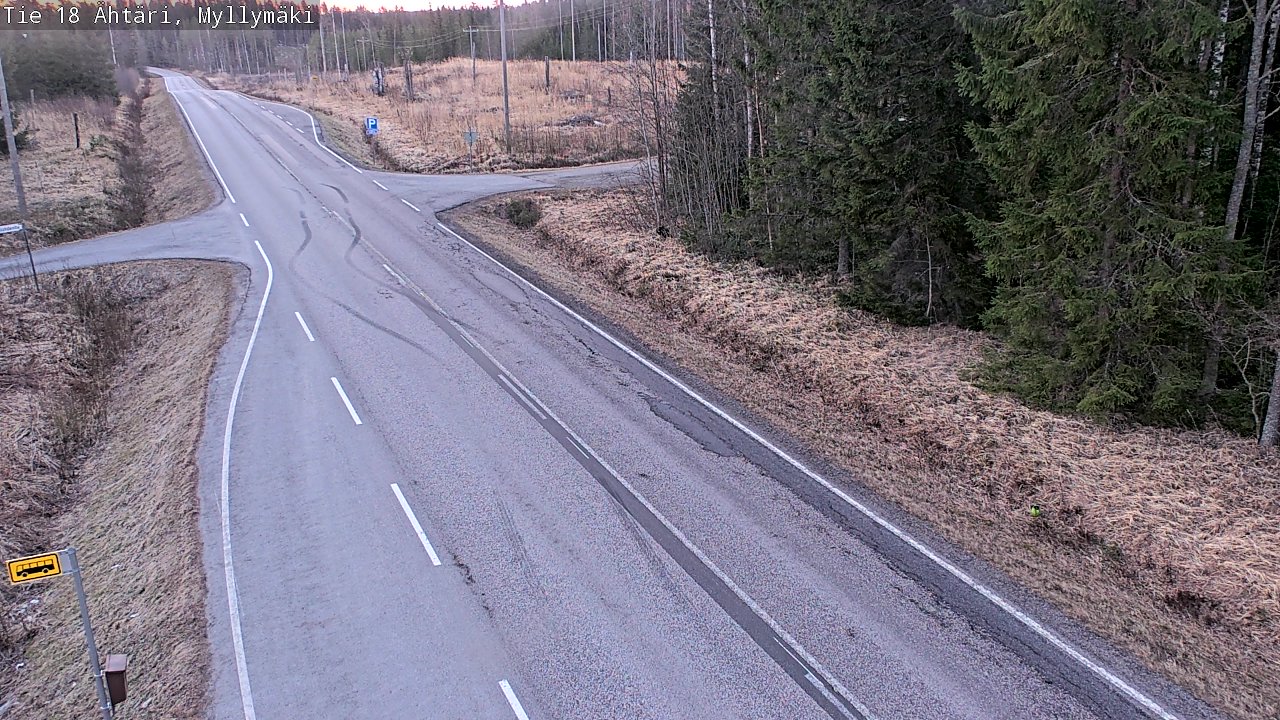 Weather Camera Image Road 18 Ähtäri, Myllymäki, Ähtäri, Etelä-Pohjanmaa