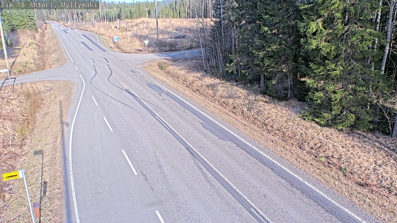Weather Camera Image Road 18 Ähtäri, Myllymäki, Ähtäri, Etelä-Pohjanmaa