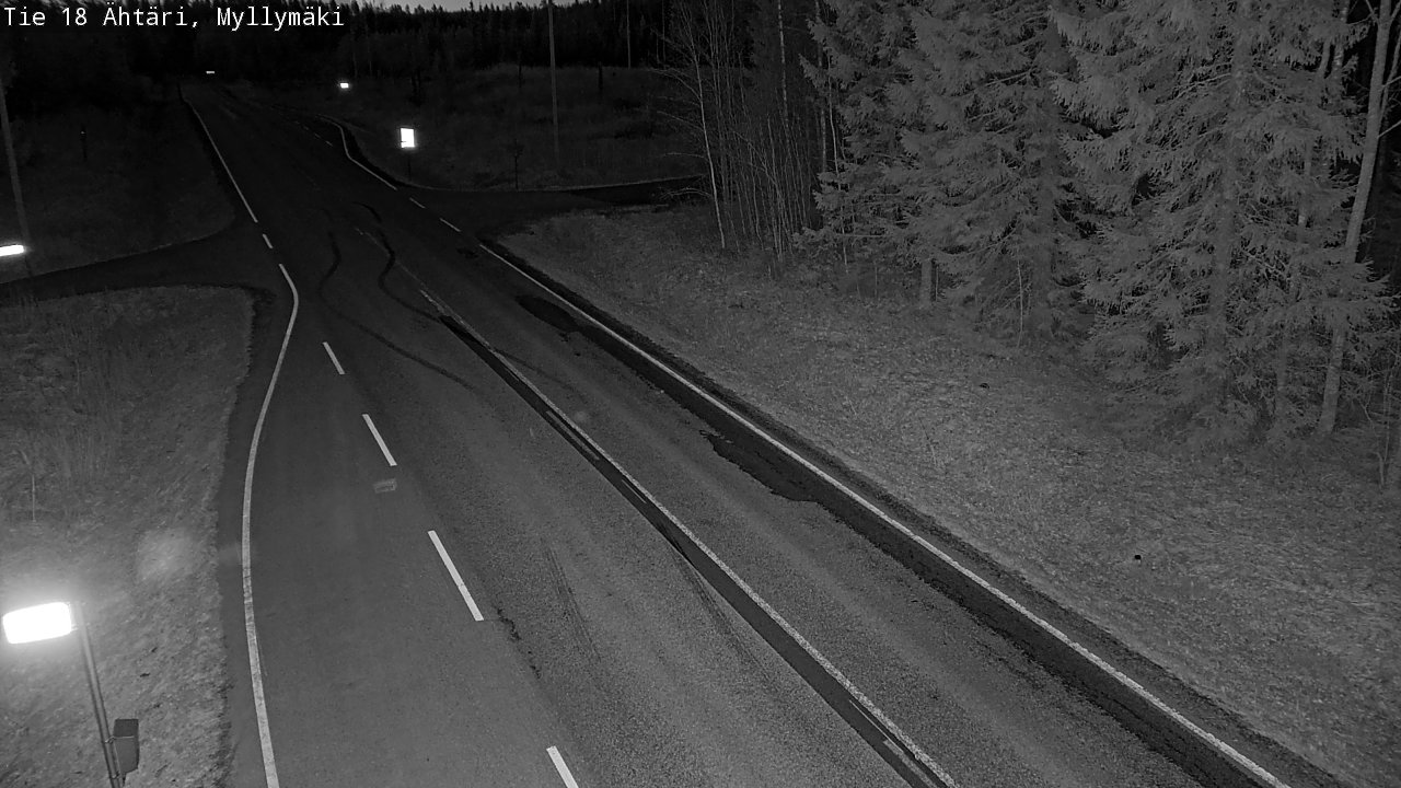 Weather Camera Image Road 18 Ähtäri, Myllymäki, Ähtäri, Etelä-Pohjanmaa