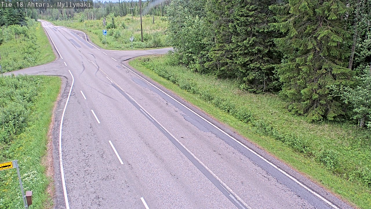 Weather Camera Image Väg 18 Etseri, Myllymäki, Ähtäri, Etelä-Pohjanmaa