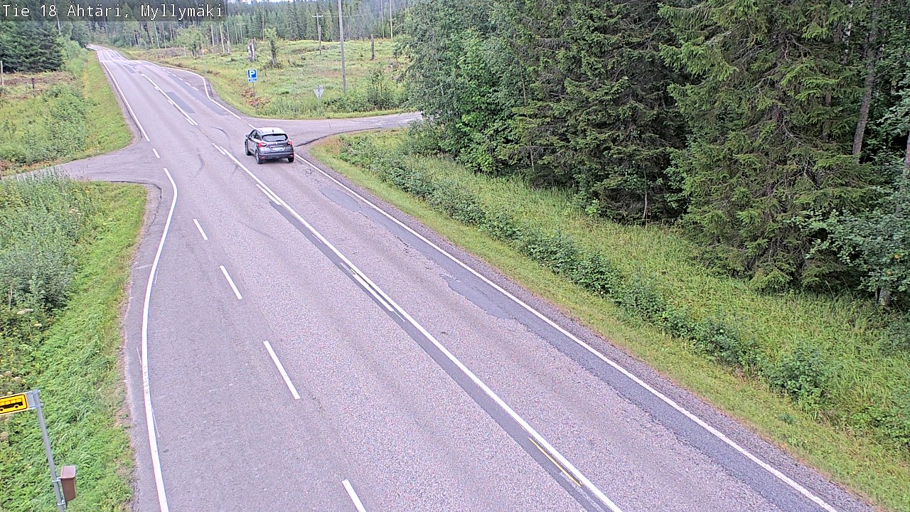 Weather Camera Image Road 18 Ähtäri, Myllymäki, Ähtäri, Etelä-Pohjanmaa