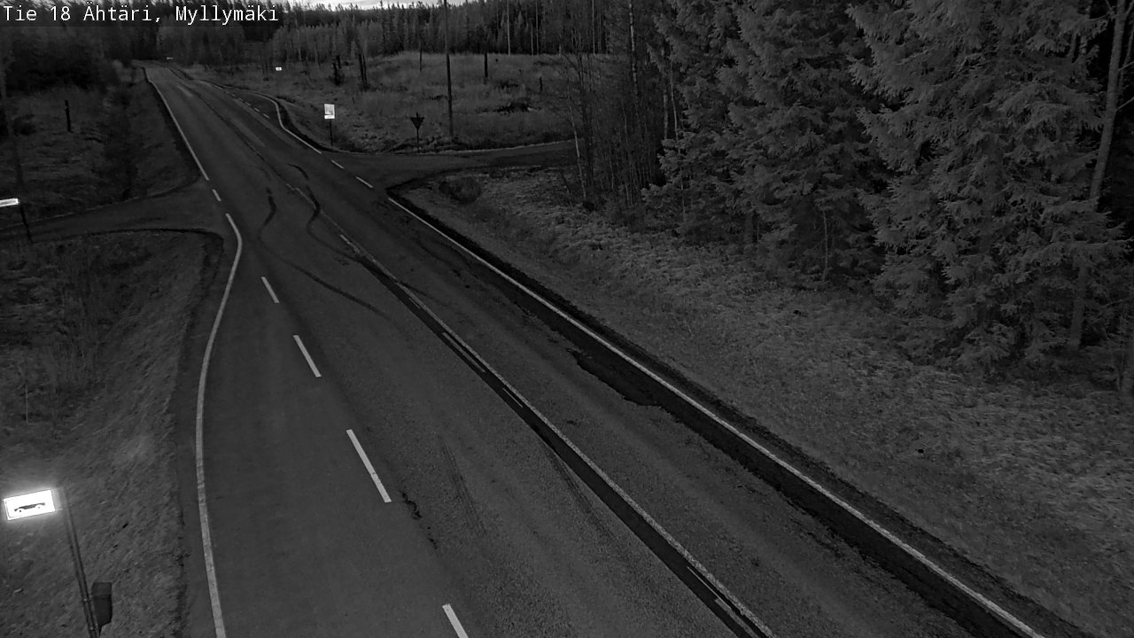 Weather Camera Image Road 18 Ähtäri, Myllymäki, Ähtäri, Etelä-Pohjanmaa