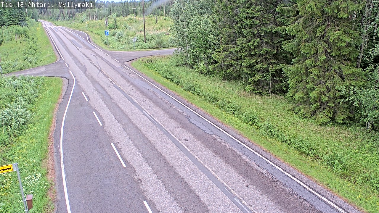 Weather Camera Image Väg 18 Etseri, Myllymäki, Ähtäri, Etelä-Pohjanmaa