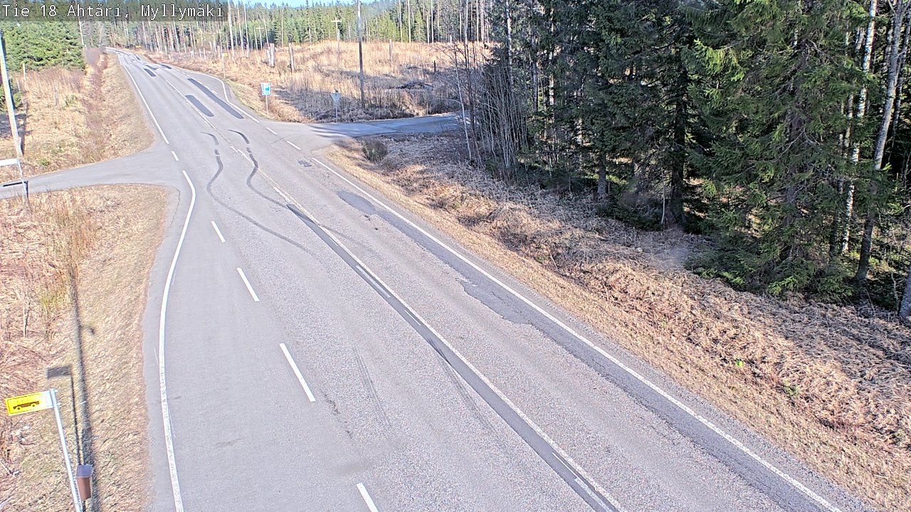Weather Camera Image Road 18 Ähtäri, Myllymäki, Ähtäri, Etelä-Pohjanmaa