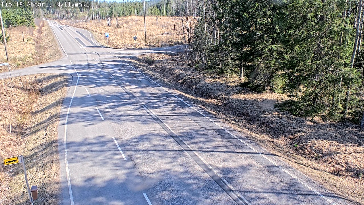 Weather Camera Image Road 18 Ähtäri, Myllymäki, Ähtäri, Etelä-Pohjanmaa