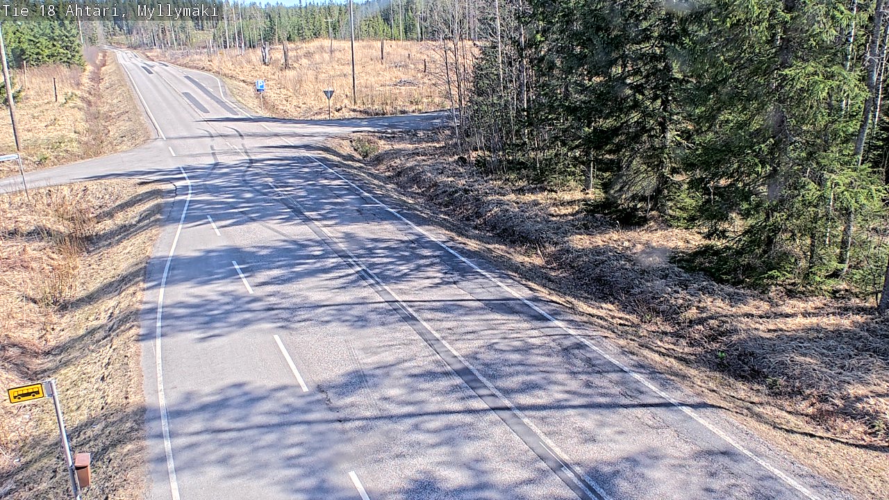 Weather Camera Image Road 18 Ähtäri, Myllymäki, Ähtäri, Etelä-Pohjanmaa