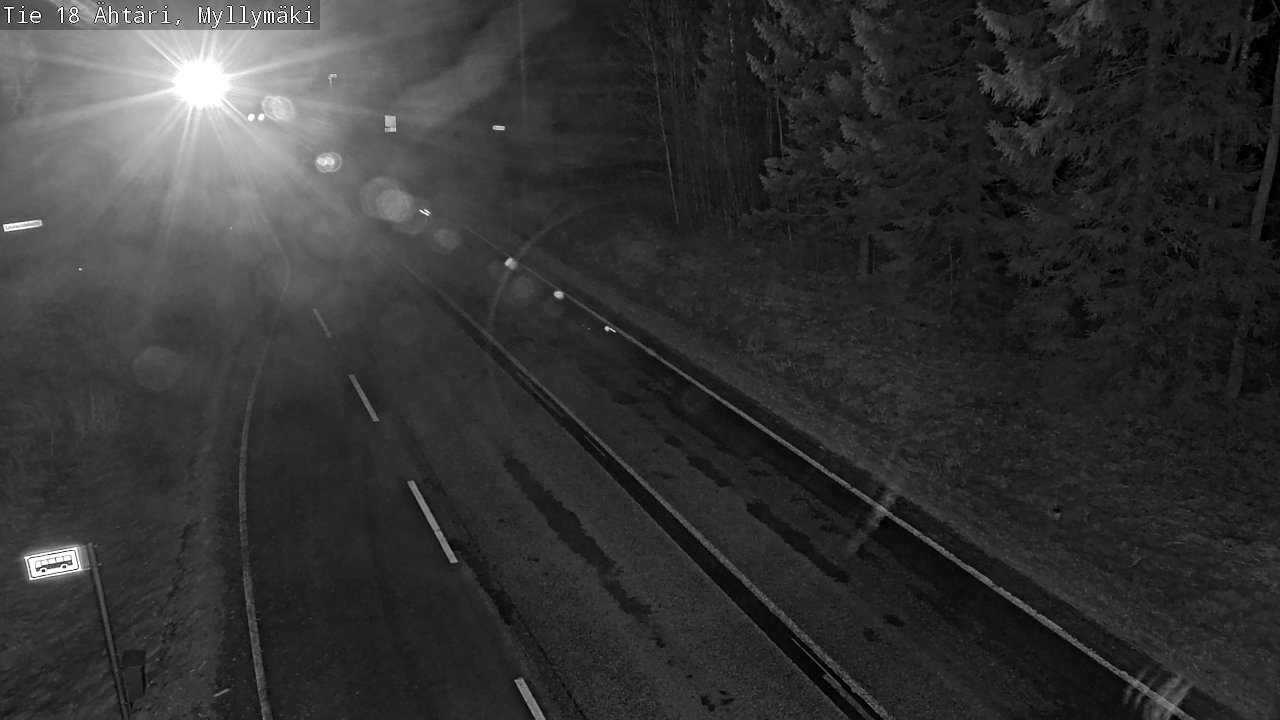 Weather Camera Image Road 18 Ähtäri, Myllymäki, Ähtäri, Etelä-Pohjanmaa
