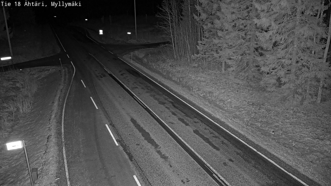Weather Camera Image Road 18 Ähtäri, Myllymäki, Ähtäri, Etelä-Pohjanmaa