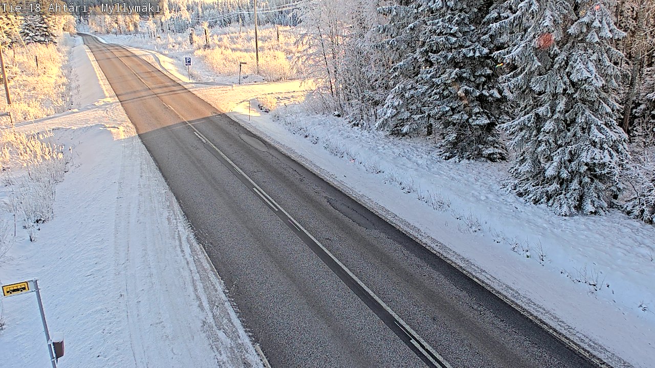 Weather Camera Image Road 18 Ähtäri, Myllymäki, Ähtäri, Etelä-Pohjanmaa