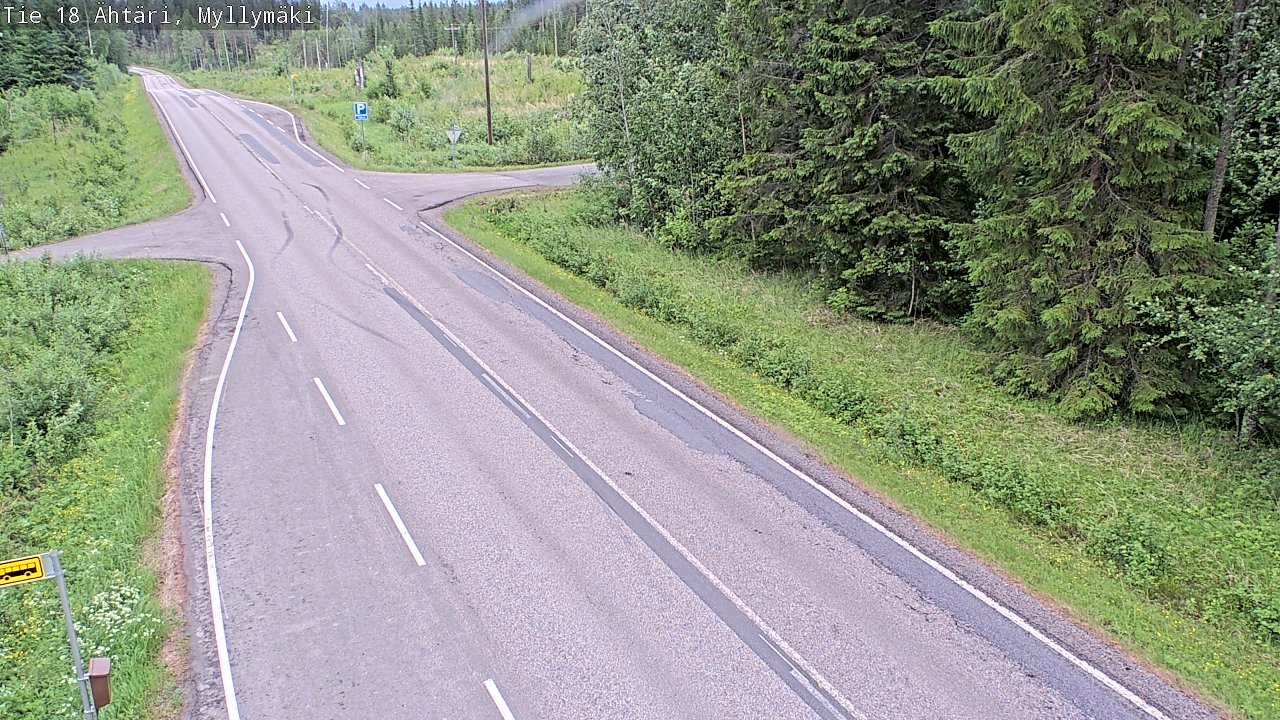 Weather Camera Image Väg 18 Etseri, Myllymäki, Ähtäri, Etelä-Pohjanmaa