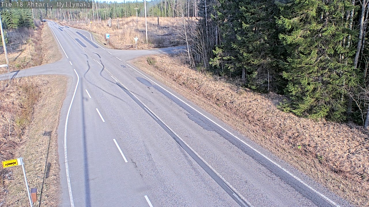 Weather Camera Image Road 18 Ähtäri, Myllymäki, Ähtäri, Etelä-Pohjanmaa