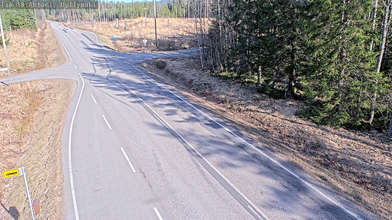 Weather Camera Image Road 18 Ähtäri, Myllymäki, Ähtäri, Etelä-Pohjanmaa