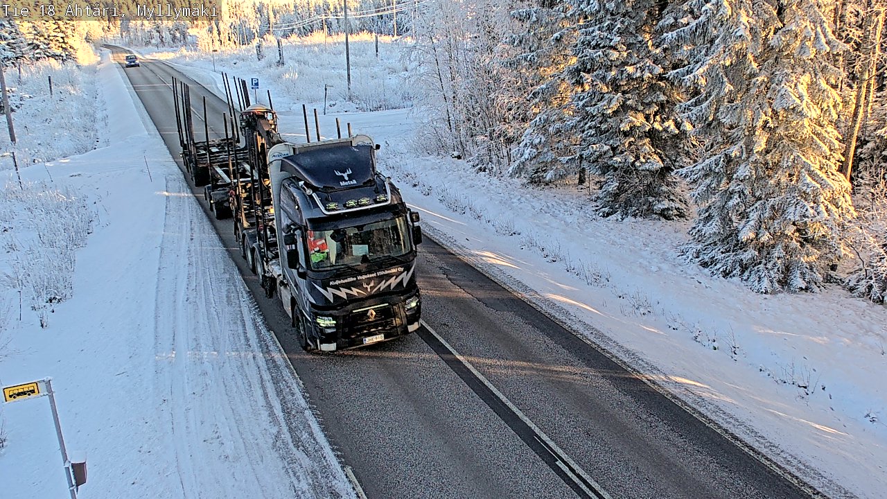 Weather Camera Image Road 18 Ähtäri, Myllymäki, Ähtäri, Etelä-Pohjanmaa