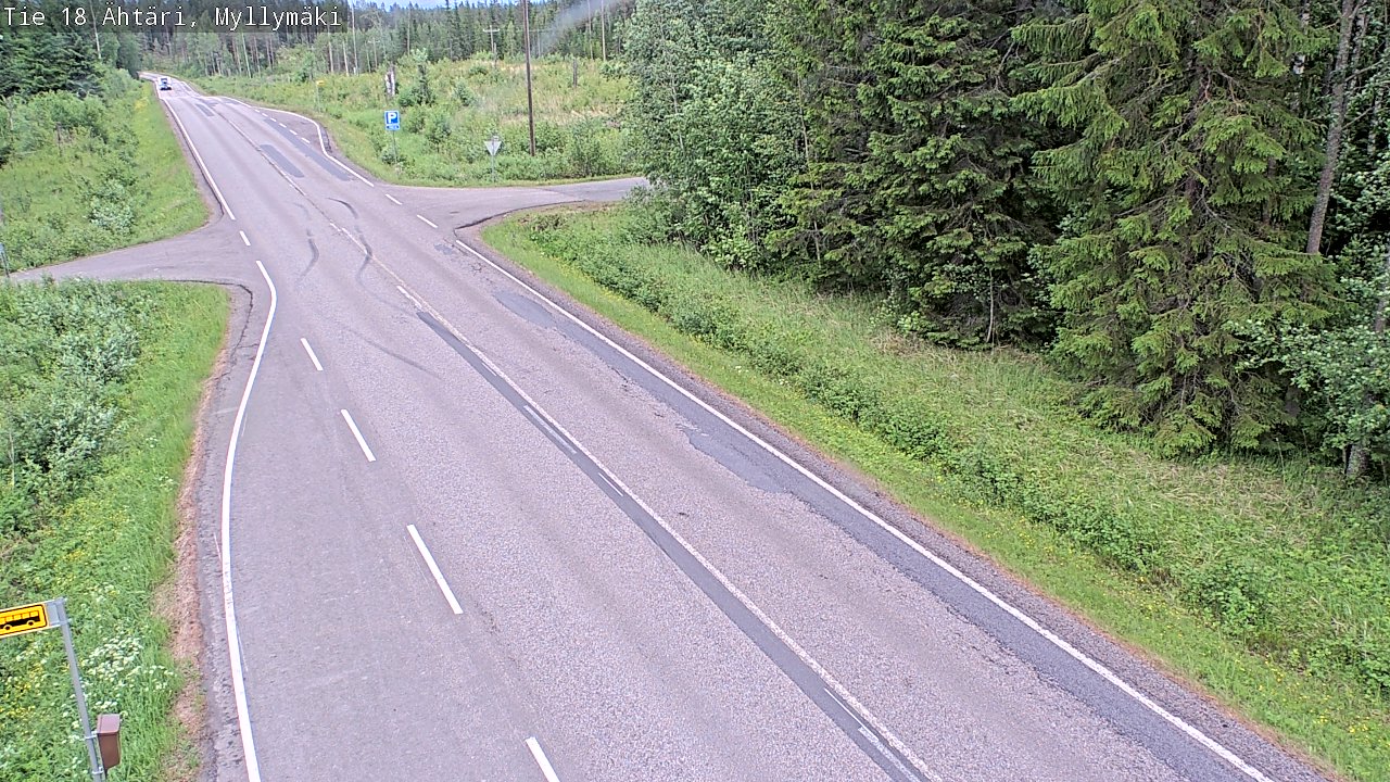 Weather Camera Image Väg 18 Etseri, Myllymäki, Ähtäri, Etelä-Pohjanmaa