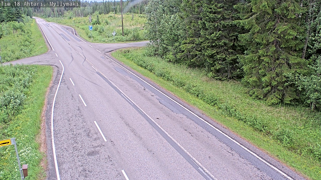 Weather Camera Image Väg 18 Etseri, Myllymäki, Ähtäri, Etelä-Pohjanmaa