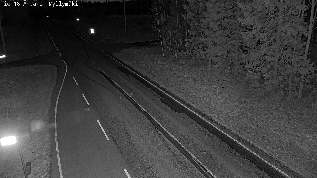 Weather Camera Image Road 18 Ähtäri, Myllymäki, Ähtäri, Etelä-Pohjanmaa