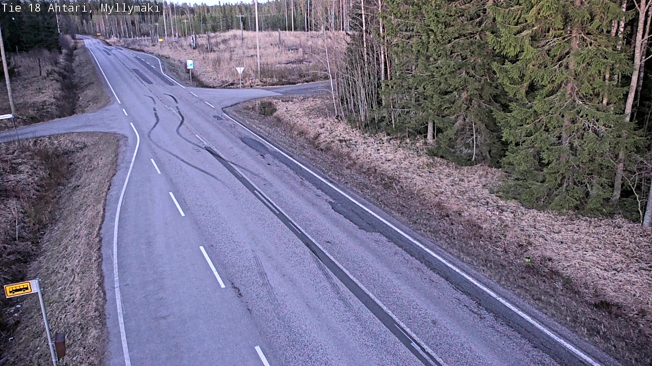Weather Camera Image Road 18 Ähtäri, Myllymäki, Ähtäri, Etelä-Pohjanmaa