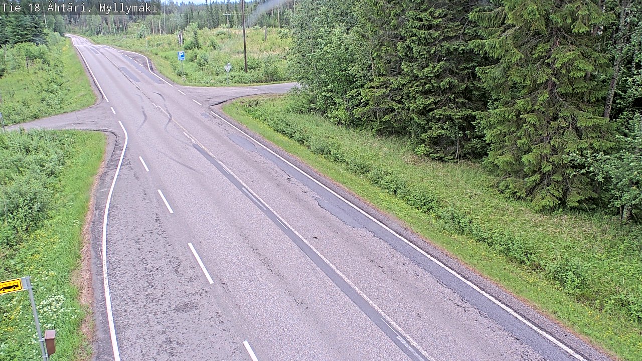 Weather Camera Image Väg 18 Etseri, Myllymäki, Ähtäri, Etelä-Pohjanmaa