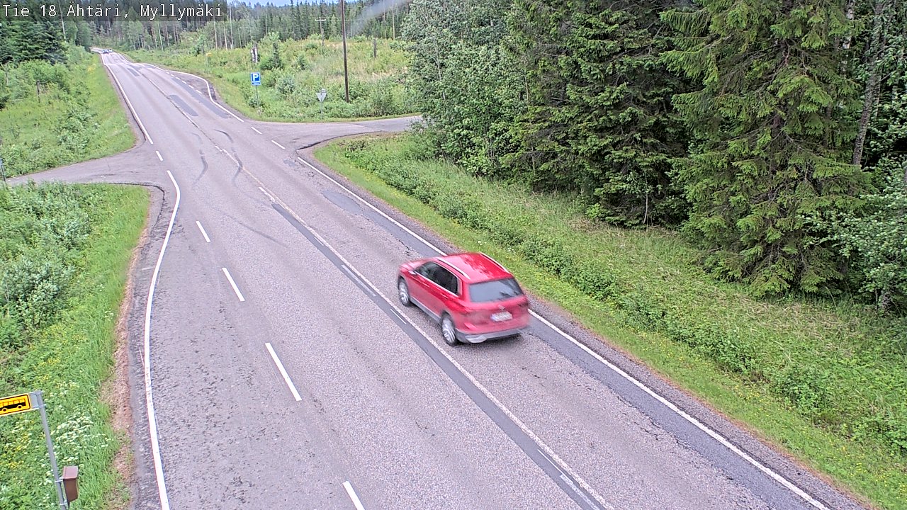Weather Camera Image Väg 18 Etseri, Myllymäki, Ähtäri, Etelä-Pohjanmaa