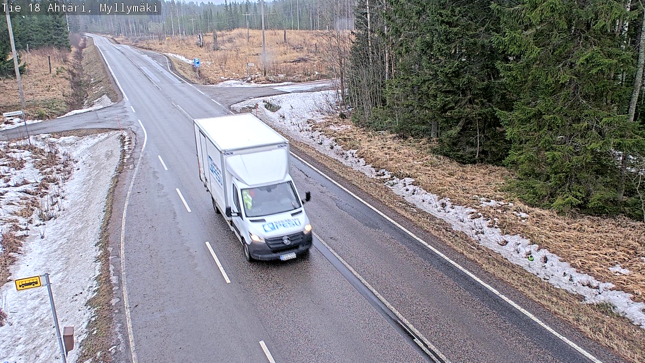 Weather Camera Image Road 18 Ähtäri, Myllymäki, Ähtäri, Etelä-Pohjanmaa