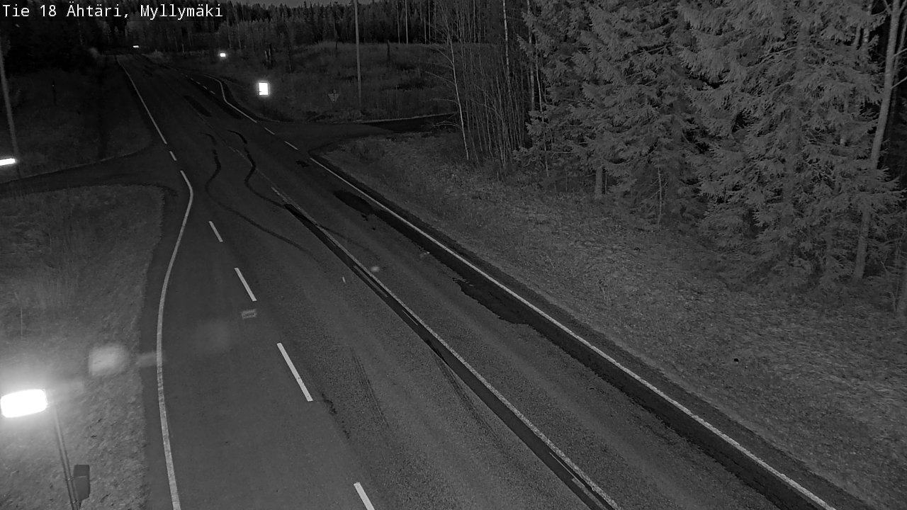 Weather Camera Image Road 18 Ähtäri, Myllymäki, Ähtäri, Etelä-Pohjanmaa