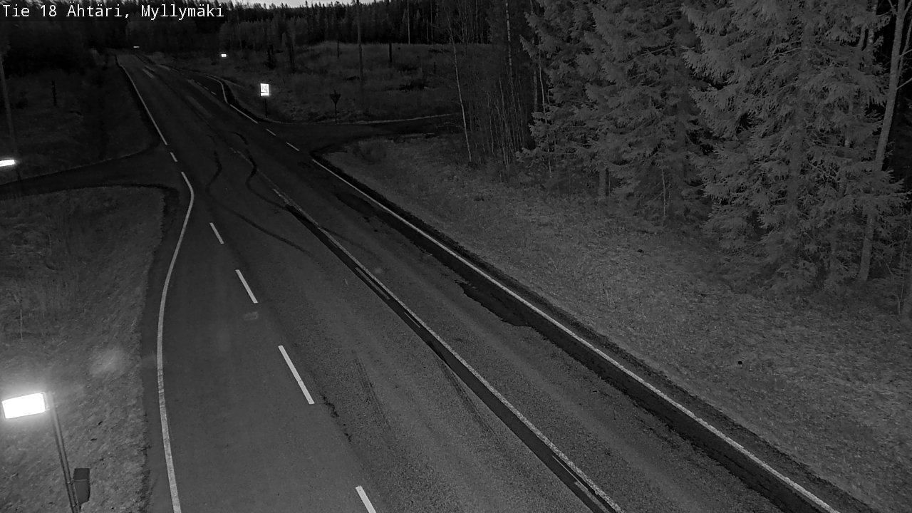 Weather Camera Image Road 18 Ähtäri, Myllymäki, Ähtäri, Etelä-Pohjanmaa