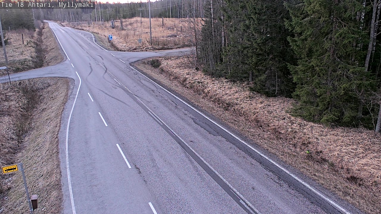Weather Camera Image Road 18 Ähtäri, Myllymäki, Ähtäri, Etelä-Pohjanmaa