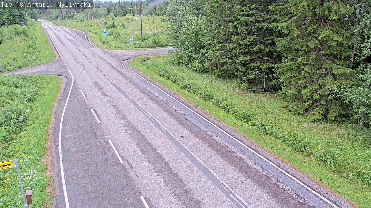 Weather Camera Image Väg 18 Etseri, Myllymäki, Ähtäri, Etelä-Pohjanmaa