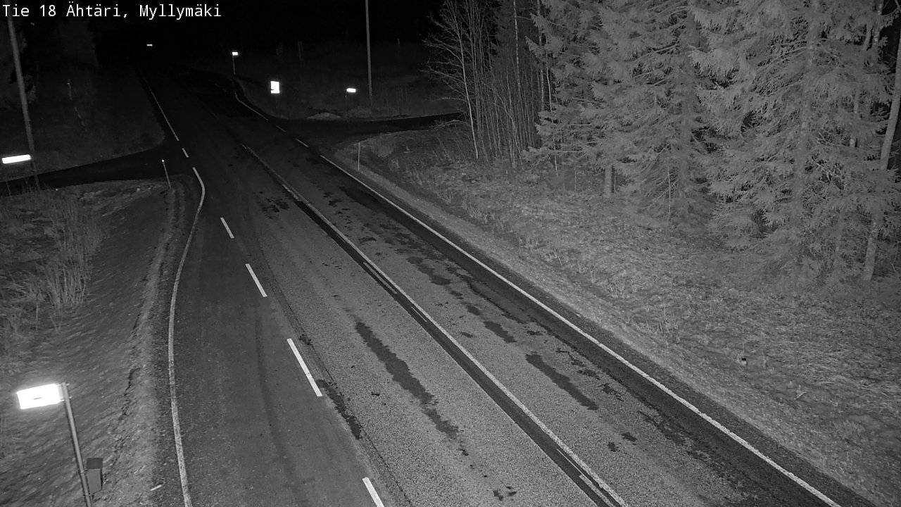 Weather Camera Image Road 18 Ähtäri, Myllymäki, Ähtäri, Etelä-Pohjanmaa